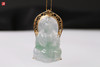 天然翡翠【观音】吊坠   镶嵌：18K金镶 商品缩略图2