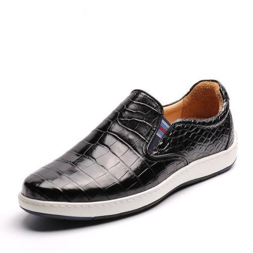 【21春夏新品】UROK新款鳄鱼皮男士防滑耐磨休闲板鞋个性时尚潮流男鞋 商品图3