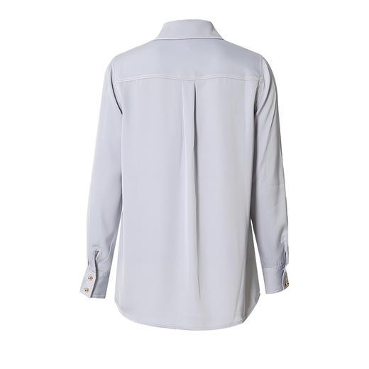 VIMAGE纬漫纪秋季新款简约时尚气质衬衫女衬衣女上衣VC2109234 商品图6