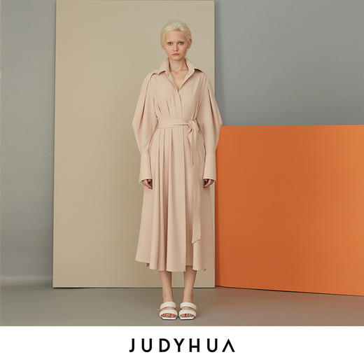 JUDYHUA 垂感衬衫裙 商品图0