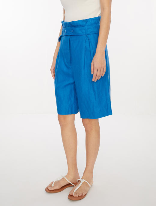 WHM 人字纹亚麻宽松短裤 商品图1