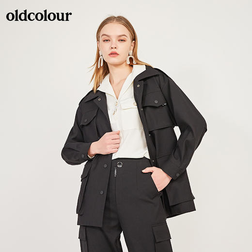oldcolour春季新款休闲大口袋宽松工装外套女N11042121 商品图3