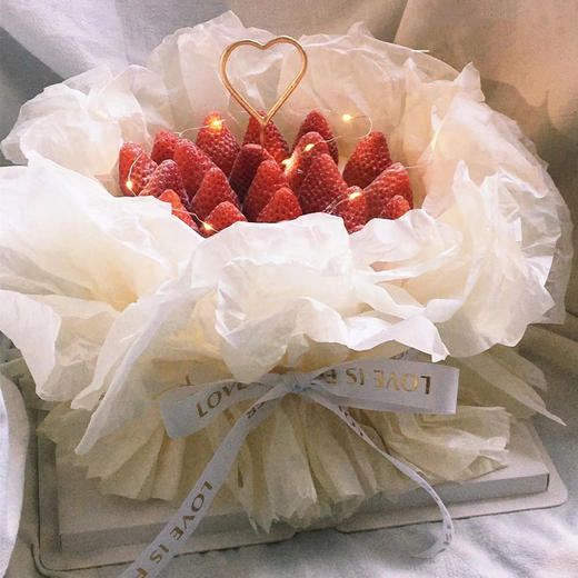 草莓花束｜浪漫灯光蛋糕 商品图0