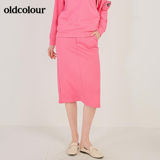 oldcolour春季新款休闲中长款舒适百搭卫衣裙N11063179 商品图1