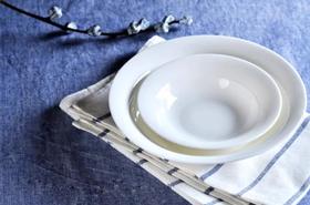 5F隆昌瓷器白胎6.5韩汤