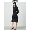 VIMAGE纬漫纪夏季新款优雅雪纺显瘦中长款连衣裙V1507116 商品缩略图1