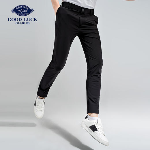 GOOD LUCK/德鲨超弹舒适柔软百搭针织休闲裤LY17411 商品图1