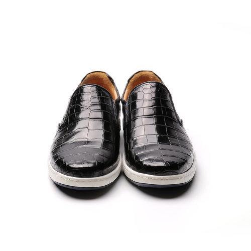 【21春夏新品】UROK新款鳄鱼皮男士防滑耐磨休闲板鞋个性时尚潮流男鞋 商品图2