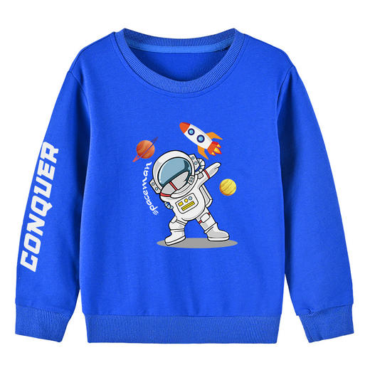 【买一送一】春秋款儿童卫衣 儿童圆领套头纯棉卫衣 柔软亲肤  舒适透气 易打理 男童女童可穿 商品图4