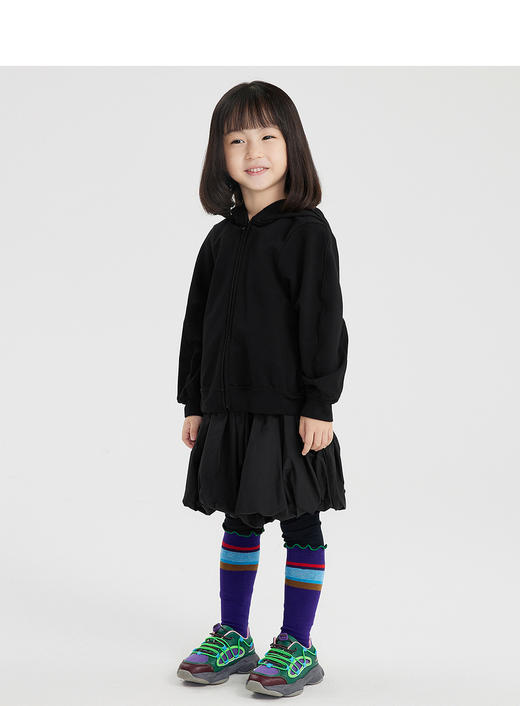 江南布衣婴童  22年春装新品连帽开襟卫衣  1MB431190 商品图5