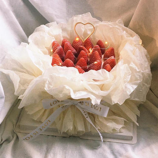 草莓花束｜浪漫灯光蛋糕 商品图1