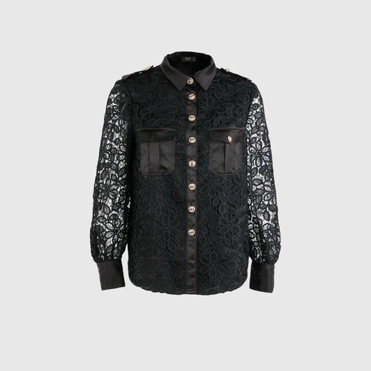 蕾丝拼接衬衫 商品图0