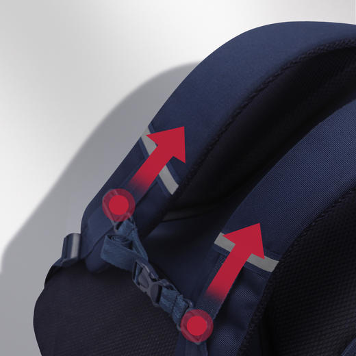 联众书包男小学生多分层大容量双肩包减负护脊儿童书包BA5827 商品图3