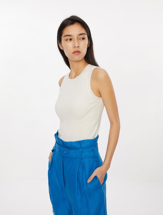 WHM 人字纹亚麻宽松短裤 商品图0