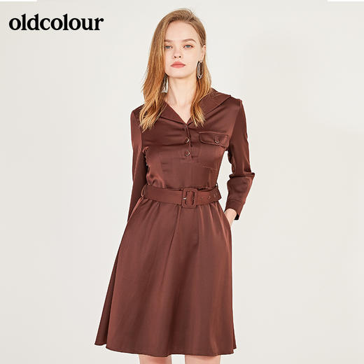 oldcolour2021春季长袖连衣裙N13103156 商品图0