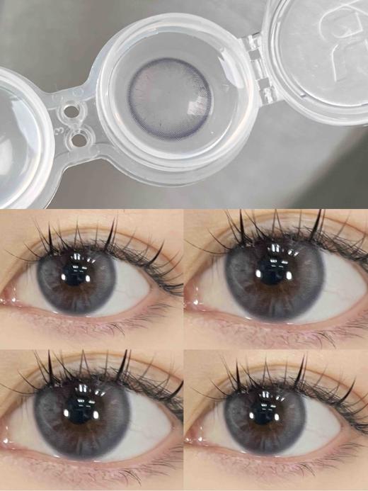 【日抛】紫米露 KikiCon  | 中直径14.2，着色13.5 | 【一盒10片，多盒购买更划算，选款色板在详情页内！】，紫色 无锁边美瞳 商品图6