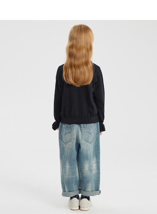 江南布衣婴童  22年春装新品牛仔长裤  1MBEF1670 商品图8