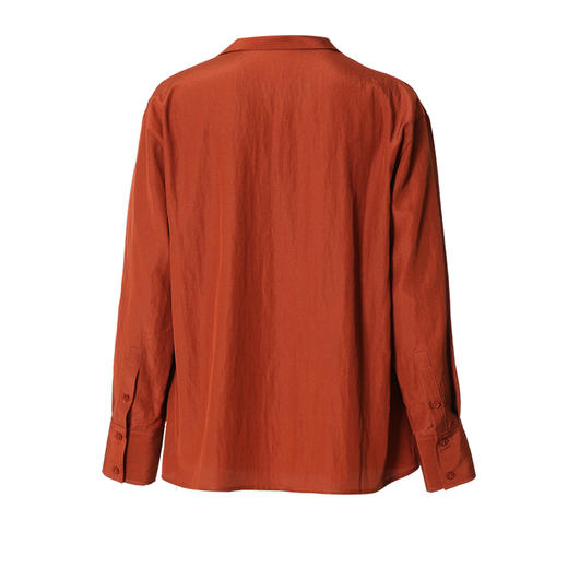 VIMAGE纬漫纪秋款个性洋气绑带设计感通勤喇衬衫小上衣VC2113216 商品图6