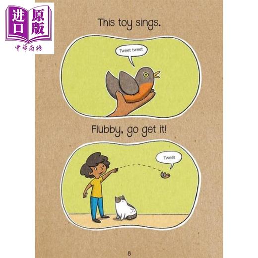 【中商原版】FLUBBY WILL NOT PLAY WITH THAT 兰登桥梁小读本 JE Morris 大懒猫费洛比2 儿童绘本猫猫故事图画书 英文原版进口 商品图2