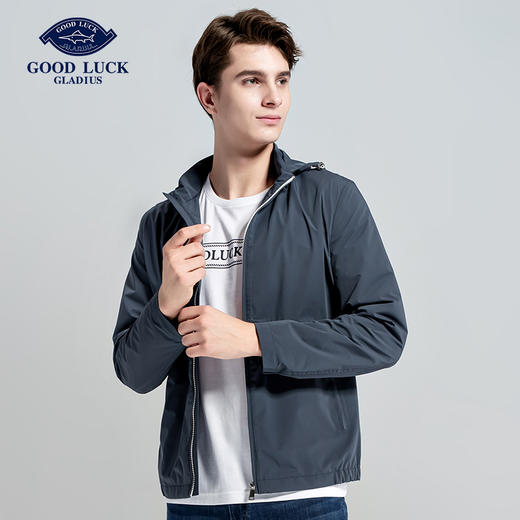 GOOD LUCK/德鲨可脱卸连帽运动户外休闲夹克外套LY14721-838 商品图2
