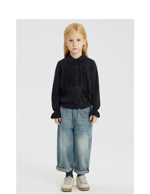 江南布衣婴童  22年春装新品牛仔长裤  1MBEF1670 商品图7