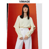 VIMAGE纬漫纪女装时尚百搭小上衣长袖纯色小上衣V1513105 商品缩略图3