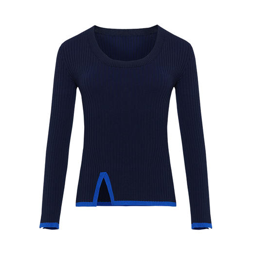 VIMAGE纬漫纪秋季新款时尚百搭修身显瘦针织衫女上衣套头V1501111 商品图5