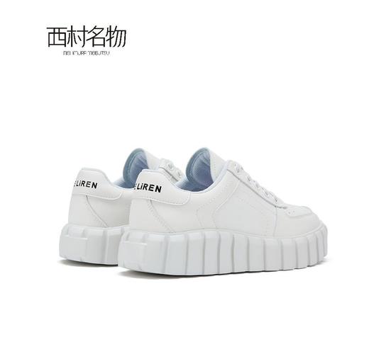 西村名物2021新款时尚休闲鞋小白鞋X21CM34381 商品图3