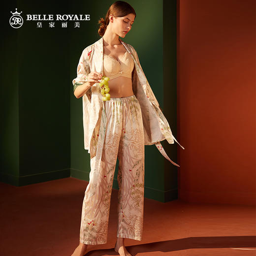 皇家丽美新款春季分体轻奢冰雪丝家居服套装JJT9703 商品图2