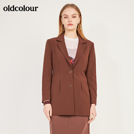 oldcolour春季新款简约帅气百搭休闲小西装外套女N11042130 商品图6