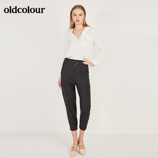 oldcolour春季新款工装口袋设计感休闲裤女N11073141 商品图4
