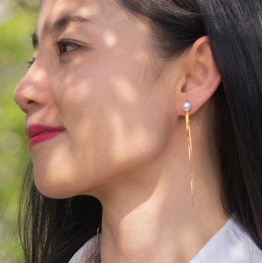 蒂慕珍珠 经典作品 18K金流苏耳链 （不含珍珠耳钉） 商品图4