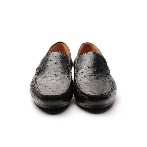 【22春夏新品】UROK新款鸵鸟皮男士防滑耐磨休闲乐福鞋个性时尚潮流男鞋 商品图2