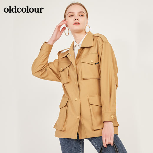 oldcolour春季新款休闲大口袋宽松工装外套女N11042121 商品图7