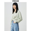 VIMAGE纬漫纪新款设计感小众修身短款小上衣女VC2113218 商品缩略图2