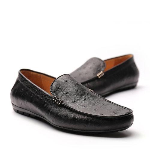 【22春夏新品】UROK新款鸵鸟皮男士防滑耐磨休闲乐福鞋个性时尚潮流男鞋 商品图4