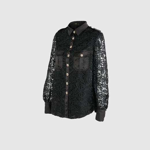 蕾丝拼接衬衫 商品图1