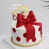 复古酒红翻糖蝴蝶结女神女生公主生日蛋糕 商品缩略图2