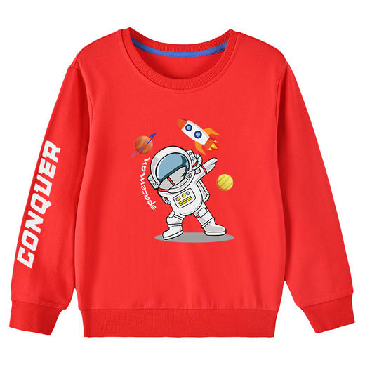 【买一送一】春秋款儿童卫衣 儿童圆领套头纯棉卫衣 柔软亲肤  舒适透气 易打理 男童女童可穿 商品图10