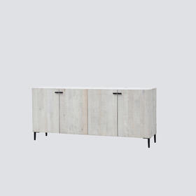 NS家居nsfurniture白橡木铁艺装饰柜NSCB-Fuji-005系列