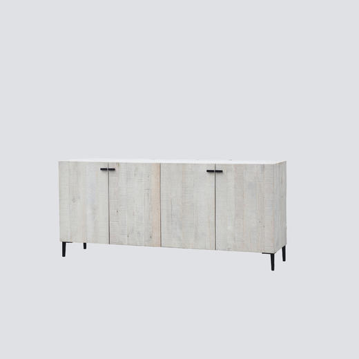 NS家居nsfurniture白橡木铁艺装饰柜NSCB-Fuji-005系列 商品图0