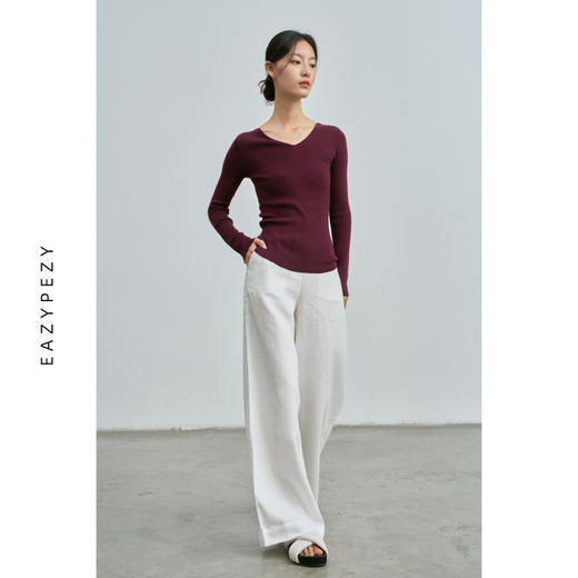 酒杯领万能针织打底衫 商品图1