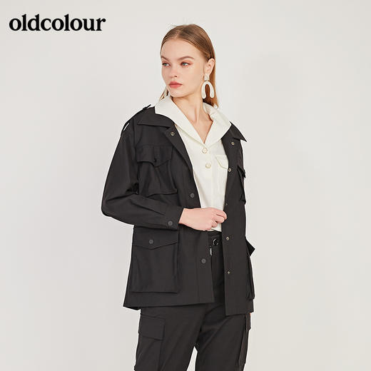 oldcolour春季新款休闲大口袋宽松工装外套女N11042121 商品图4