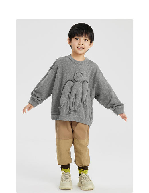 江南布衣婴童  22年春装新品无帽套头卫衣  1MB401210 商品图8