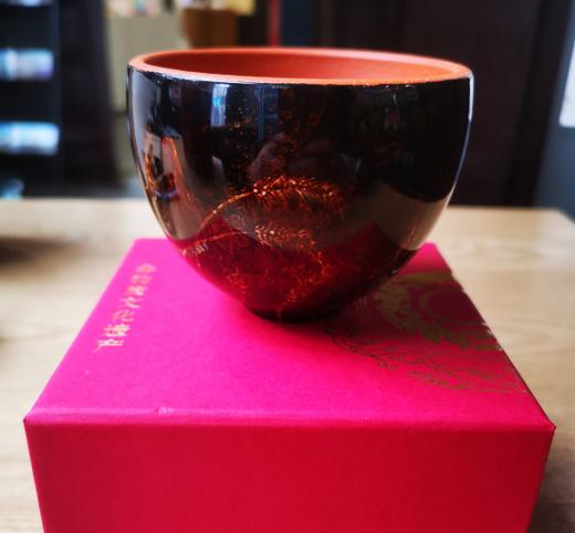 大漆紫砂杯-麦穗 商品图0