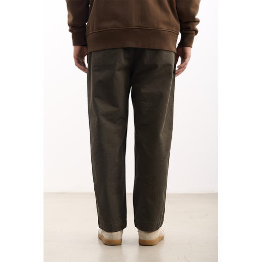 吃茶去chichaqu2022新款双褶连腰斜纹直筒裤 商品图4