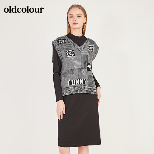 oldcolour春季新款两件套休闲个性气质连衣裙N11106164 商品图0