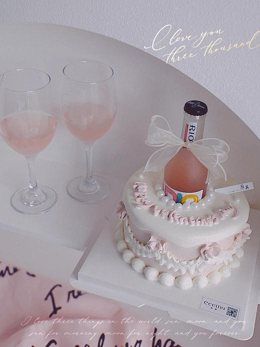 粉色泡泡 蛋糕（气泡酒装饰） 商品图3