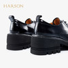 哈森女鞋2022春季新款休闲方跟圆头通勤饰扣粗跟深口女单鞋HS221602 商品缩略图3