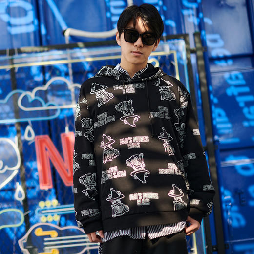 【春装上新】PAII x TREGENE 联名小熊paii印花春季新款卫衣 商品图0